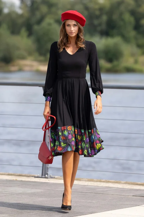 sukienka czarna wiskozowa z paskiem kolekcja WIND grey marka VIPPI DESIGN  (5).jpg