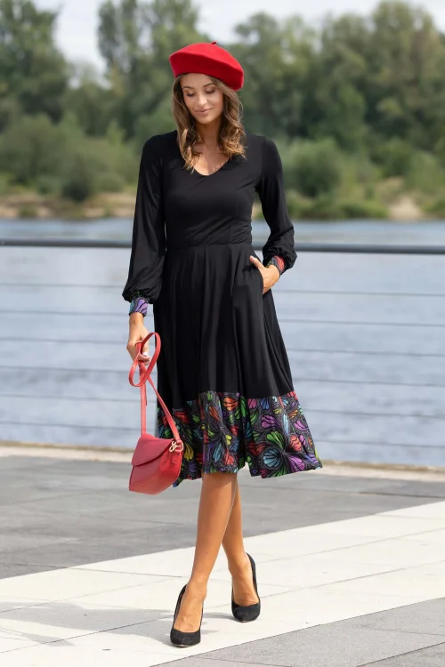 sukienka czarna wiskozowa z paskiem kolekcja WIND grey marka VIPPI DESIGN  (6).jpg
