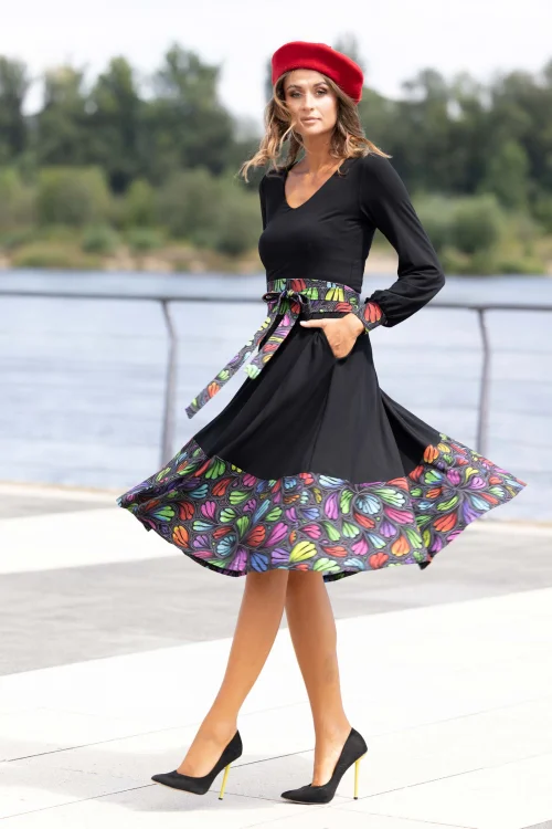 sukienka czarna wiskozowa z paskiem kolekcja WIND grey marka VIPPI DESIGN  (11).jpg