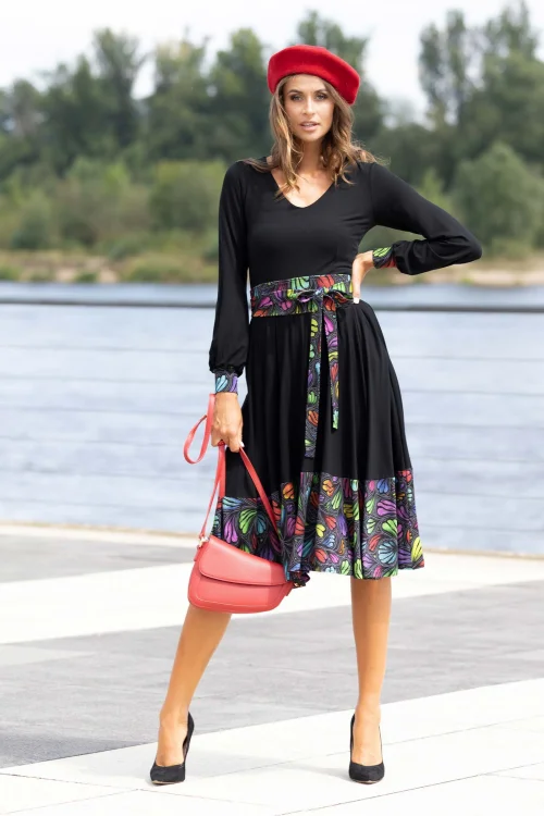 sukienka czarna wiskozowa z paskiem kolekcja WIND grey marka VIPPI DESIGN  (12).jpg
