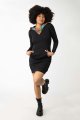 Sukienka mini sportowa czarna "SHINY" INNY ODCIEŃ  