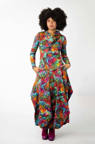 Spódnica maxi origami "SHINY" INNY ODCIEŃ