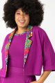 Żakiet luźny cyklamenowy "SHINY" INNY ODCIEŃ  