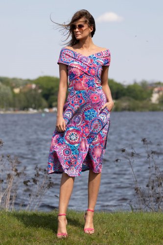 Spódnica midi z kieszeniami "MANDALE" INNY ODCIEŃ