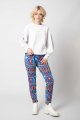 Spodnie z mankietami "MEXICO" white  