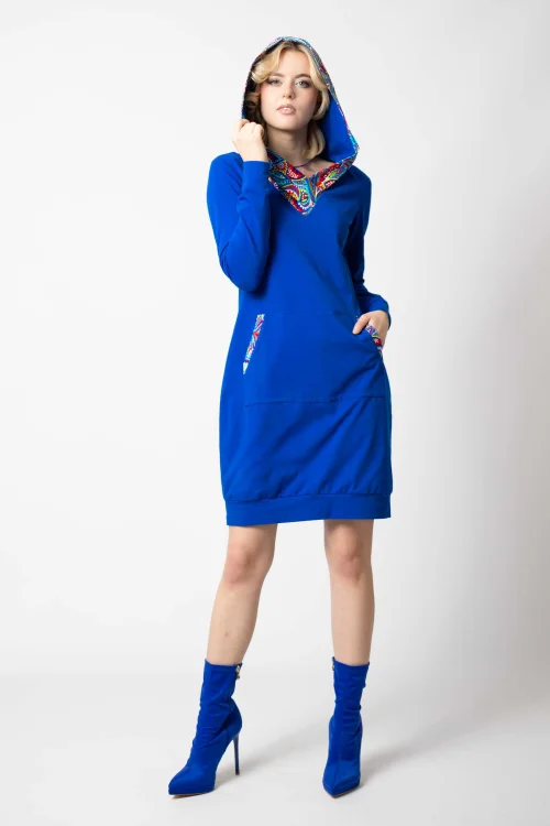 sukienka mini chabrowa sportowa z kapturem kolekcja MEXICO white marka VIPPI DESIGN (10).jpg