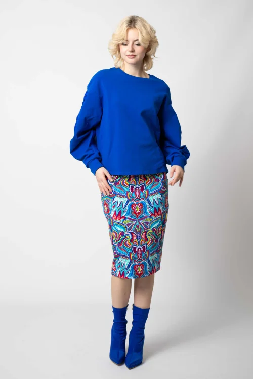 bluza chabrowa z szydełkowymi wstawkami na rękawach KGart i spódnica midi ołówkowa kolekcja MEXICO white marka VIPPI DESIGN- (4).jpg