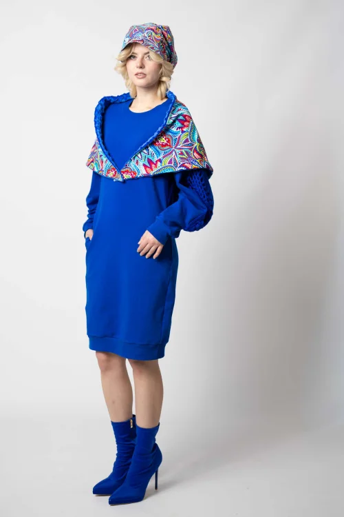 czapka i husta i sukienka chabrowa kolekcja MEXICO white marka VIPPI DESIGN- (1).jpg