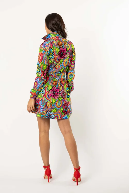 sukienka mini koszulowa zapinana na zatrzaski, długi rękaw kolekcja DOLCE marka VIPPI DESIGN (10).jpg