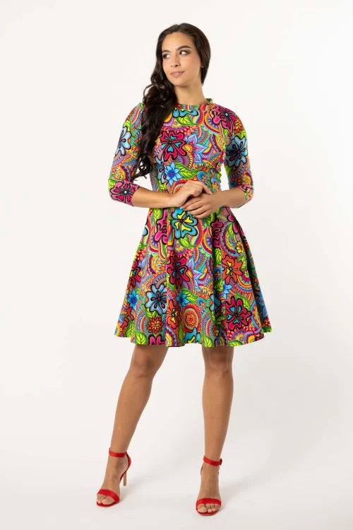 sukienka mini rozkoszowana stójka kolekcja DOLCE marka VIPPI DESIGN (4).jpg