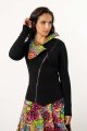 Bluza czarna asymetryczna "DOLCE"  