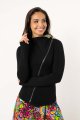 Bluza czarna asymetryczna "DOLCE"  