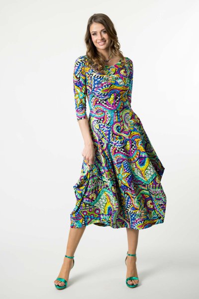 Sukienka midi origami "SALVADOR"