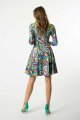 Sukienka mini rozkloszowana stójka "SALVADOR"  