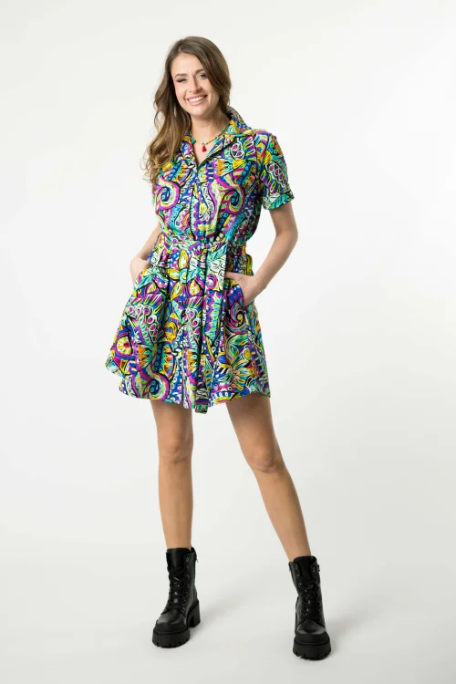 Sukienka mini koszulowa krótki rękaw kolekcja SALVADOR marka VIPPI DESIGN (9).jpg
