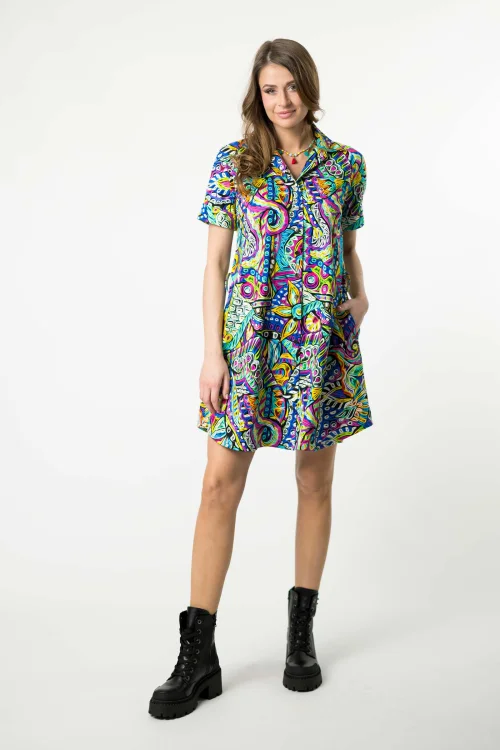Sukienka mini koszulowa krótki rękaw kolekcja SALVADOR marka VIPPI DESIGN (12).jpg