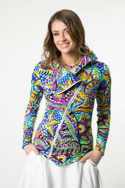 Bluza asymetryczna kolorowa "SALVADOR" 