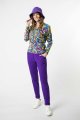 Spodnie fioletowe z mankietami "BASIC"    