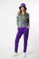 Spodnie fioletowe z mankietami "BASIC"    