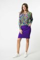 Spódnica mini prosta fioletowa "BASIC"  