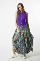Kamizelka/bluzka fioletowa z kołnierzykiem "BASIC"  