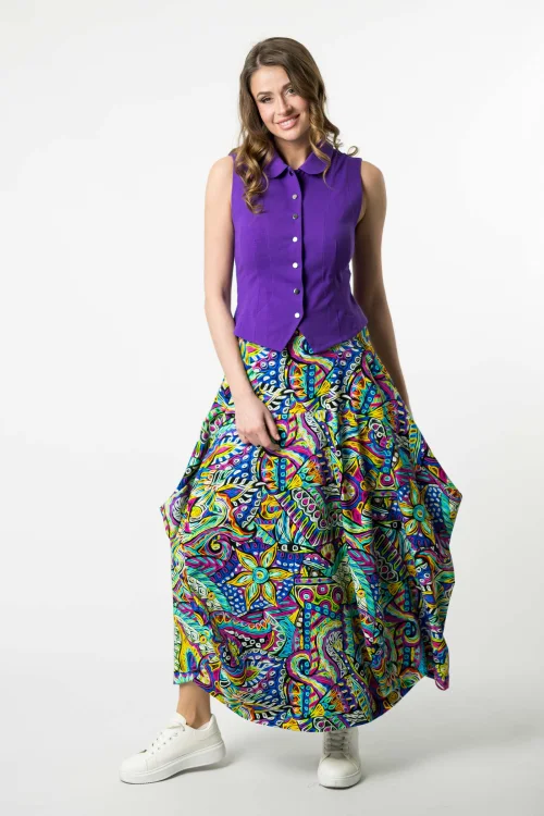kamizelka z kołnierzykiem fioletowa kolekcja BASIC i spodnica maxi origami kolekcja SALVADOR marka VIPPI DESIGN (1).jpg