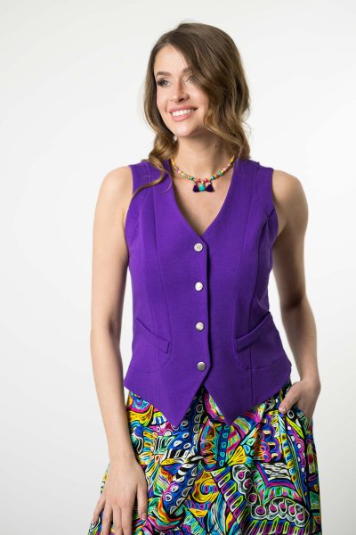 Kamizelka/bluzka fioletowa "BASIC" 