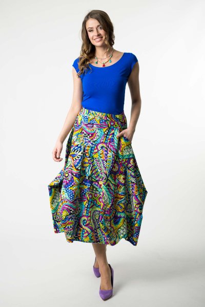 Spódnica midi origami "SALVADOR"