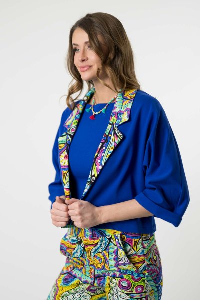 Żakiet chabrowy luźny "SALVADOR" 