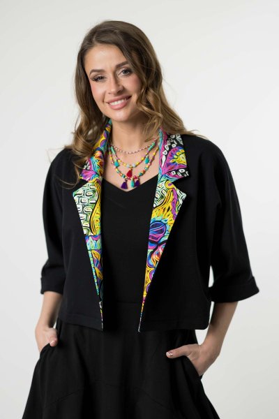 Żakiet czarny luźny "SALVADOR"