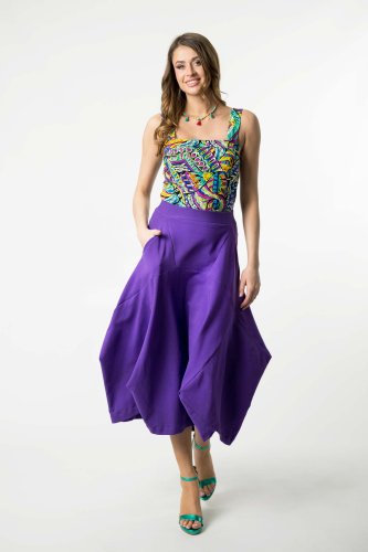 Spódnica jasny fiolet origami "BASIC"  