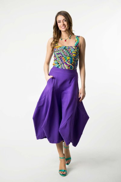 Spódnica jasny fiolet origami "BASIC"  