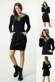 Sukienka czarna mini sportowa "SALVADOR"  