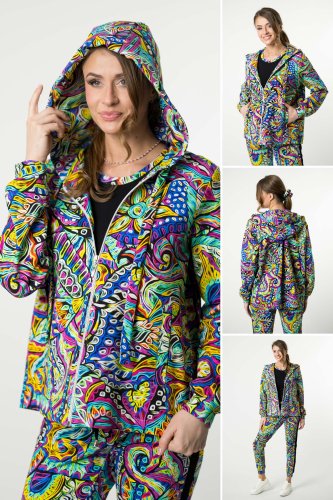 Bluza z kontrą kolorowa "SALVADOR"
