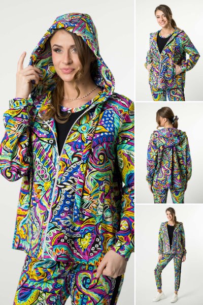 Bluza z kontrą kolorowa "SALVADOR"