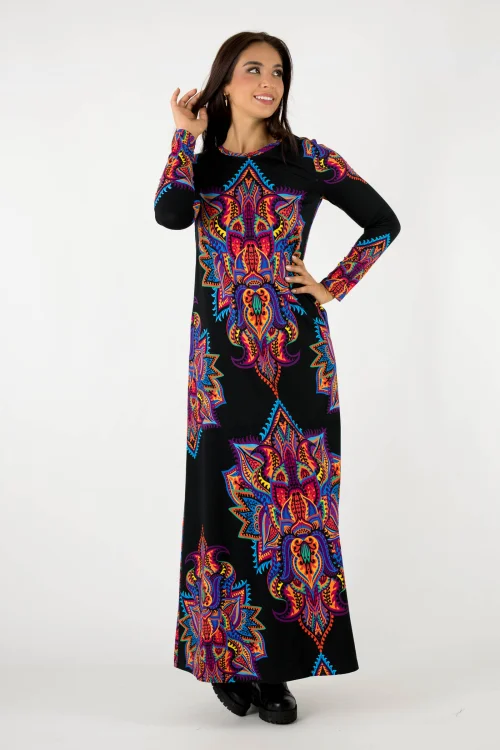sukienka długa rozkloszowana kolekcja MEXICO violet marka VIPPI design (7).jpg