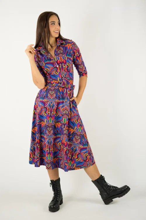 sukienka midi koszulowa kolekcja MEXICO violet marka VIPPI design (9).jpg
