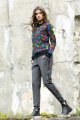 Bluzka reglanowa sportowa kolorowa "WIND" grey   