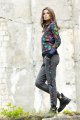 Bluzka reglanowa sportowa kolorowa "WIND" grey   