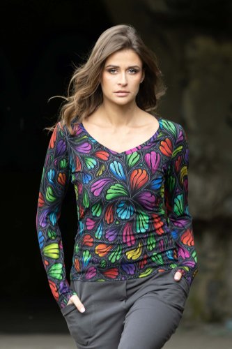 Bluzka klasyczna serek "WIND" grey 