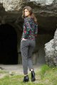 Bluzka klasyczna serek "WIND" grey   
