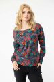 Bluzka trapezowa kolorowa "SECRET"   