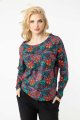 Bluzka trapezowa kolorowa "SECRET"   