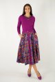 Spódnica midi zapinana "MEXICO" violet   