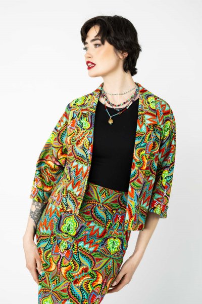 Żakiet luźny kolorowy "MEXICO"