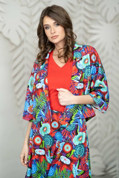 Żakiet luźny kolorowy "EDEN red"