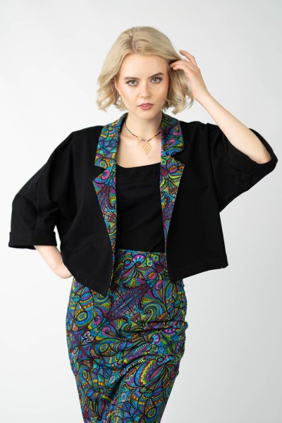 Żakiet czarny luźny "MIST"