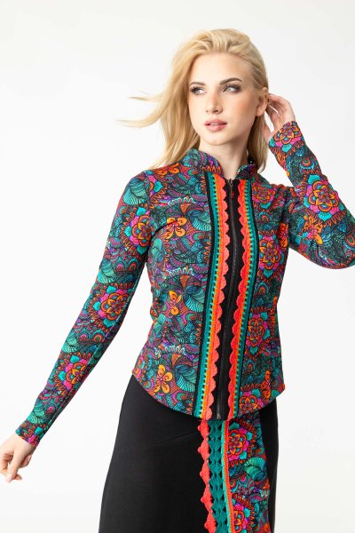 Żakiet z szydełkową koronką "SECRET"