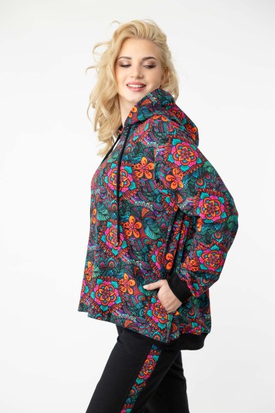 Bluza luźna z kapturem "SECRET"