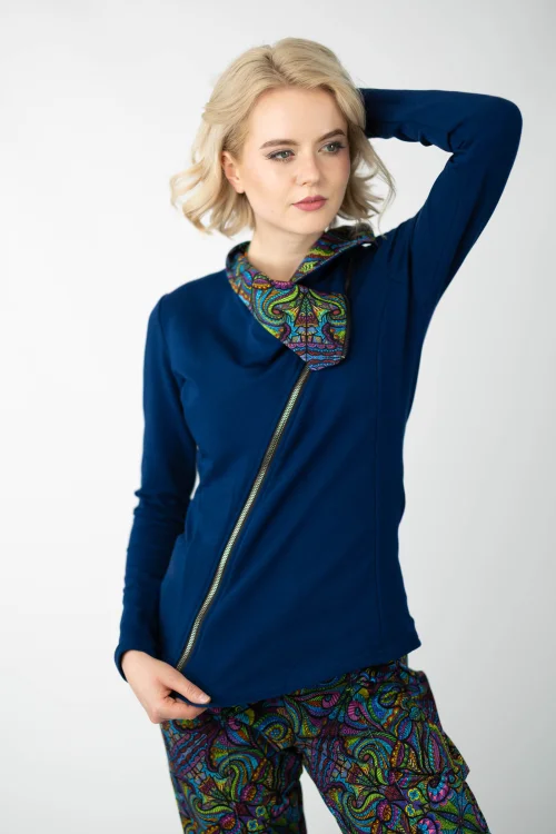 bluza asymetryczna granatowa zapinana na zamek  kolekcja MIST marka VIPPI design (10).jpg